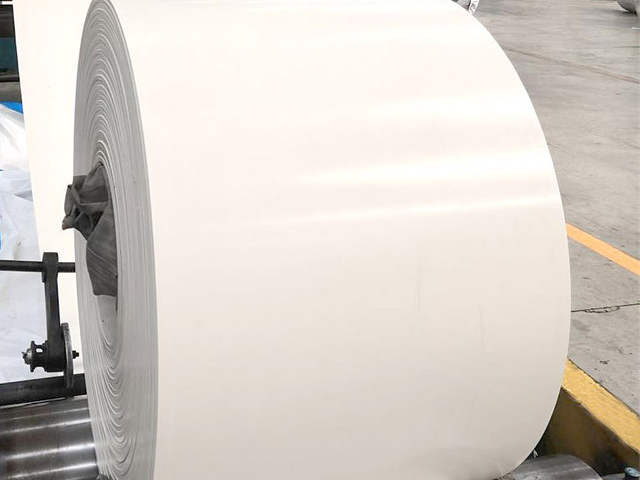 White rubber conveyor belt